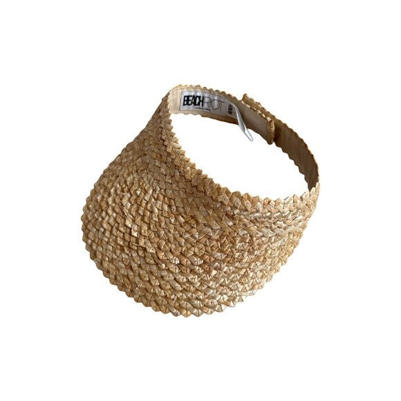 BEACH RIOT Woven Straw Hat Visor One Size Fits All - Picture 5 of 6